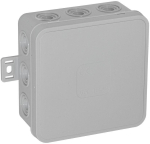 Puszka natynkowa pusta 12 wlot&oacute;w VIPLAST V7 klik SZARA IP54 100x100x41mm 037-03