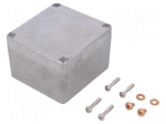 Enclosure: multipurpose | X: 75mm | Y: 80mm | Z: 52mm | 1590Z | aluminium