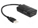 Accessories: USB isolator | USB 2.0 | 0.15m | black | black | plastic