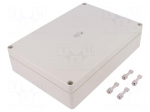 Enclosure: multipurpose | X: 180mm | Y: 254mm | Z: 63mm | flat | TK PS
