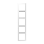 5-gang frame AS585WW, white