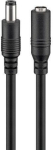 Cable Goobay  Goobay Lidzstravas pagarinajuma kabelis  5 m 5 5x2 1 mm melns 2x0 5 mm max 24 VDC 120 W