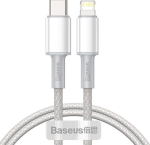 Cable Baseus  Kabel USB Baseus USB-C - Lightning 2 m Bialy (6953156231955)