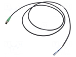 Cable: for sensors | PIN: 3 | M8 male | straight | 1.5m | plug | 60VDC