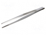 Tweezers | Tweezers len: 240mm | Blades: straight | Tipwidth: 3.5mm