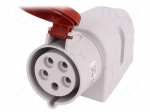 Connector: AC supply 3-phase | socket | female | 32A | 400VAC | IP44