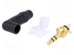 Plug | Jack 3,5mm | male | stereo | with strain relief | angled 90&deg;