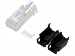 Plug | RJ45 | TM21P | PIN: 8 | Cat: 5e | shielded,with protection | 6.6mm