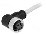 Plug | 7/8" | 3m | female | PIN: 5 | angled 90&deg; | with lead | PVC
