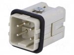Connector: HDC | male | CKS | PIN: 5 | 4+PE | size 21.21 | 10A | 400V