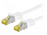 Patch cord | S/FTP | 6a | stranded | Cu | LSZH | white | 2m | 26AWG