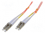 Fiber patch cord | OM2 | both sides,LC/UPC | 1m | LSZH | orange