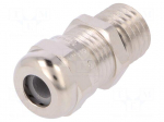 Cable gland | with long thread | M12 | 1,5 | IP68 | Mat: brass | 10bar