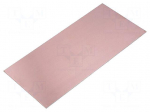 Laminate | aluminium | 1.5mm | L: 210mm | W: 100mm | Coating: copper