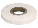 Tape: heat transfer | W: 25mm | L: 15m | Thk: 1.5mm | 3W/mK | white | 1T&Omega;m