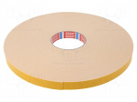 Tape: fixing | W: 19mm | L: 50m | Thk: 1.15mm | double-sided | acrylic