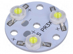 Module: LED | Colour: white | 3.5W | 300lm | 12VDC | 120&deg; | No.of diodes: 3
