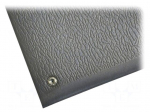 Mat: floor | ESD | grey | L: 1.5m | W: 0.9m | Thk: 9mm | PVC