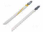Hacksaw blade-set | wood,MDF,plastic,chipboard,jigsaw | L: 115mm