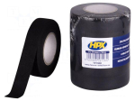 Tape: textile | W: 19mm | L: 10m | Thk: 0.3mm | caoutchouc | black | 32N/cm
