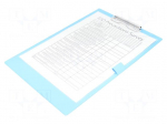 Clipboard | ESD | A4 | 1pcs | Application: for storing documents | PVC