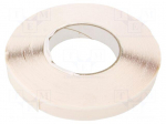 Tape: fixing | W: 12mm | L: 30m | Thk: 0.4mm | caoutchouc hot-melt | amber
