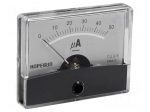 Ammeter | on panel | I DC: 0&divide;50uA | Class: 2.5 | Int.resist: 2k&Omega;