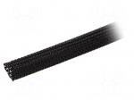 Braid | &Oslash;Braid : 9.5mm | polyester | black | UL94V-0 | incised