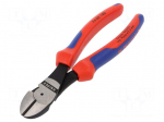 Pliers | side,cutting | handles with plastic grips | 180mm