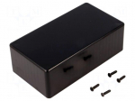 Enclosure: multipurpose | X: 65mm | Y: 120mm | Z: 40mm | 1591S | ABS | black