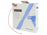 Heat shrink sleeve | 2: 1 | 1.2mm | L: 10m | red | cardboard packaging