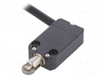 Limit switch | metal roller &Oslash;12mm | NO + NC | 10A | max.250VAC | 2m