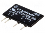 Relay: solid state | Ucntrl: 15&divide;32VDC | 5A | 12&divide;280VAC | CX | THT | SIP