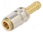 Quick connection coupling | max.15bar | Features: without valve