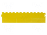 Mat: floor | antislip | yellow | L: 0.11m | W: 0.49m | Thk: 6.5mm | 8MPa