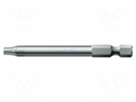 Screwdriver bit | Torx&reg; PLUS | 15IP | 1/4" | Overall len: 70mm