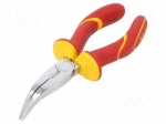 Pliers | insulated,curved,flat | 160mm