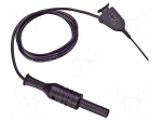 Test lead | 70VDC | 33VAC | 1A | clip-on hook probe,banana plug 4mm