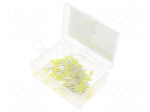 Diode: LED-kit | THT | 3mm | 100pcs | yellow | 1.8&divide;2.4VDC | plastic box