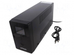 Power supply: UPS | 510W | 850VA | 230V | 340x165x95mm | 8Ah | Ubatt: 12V