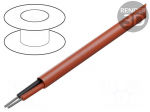 Wire | 2x22AWG | stranded | Cu | FEP | red | -70&divide;150&deg;C | 300V | unshielded
