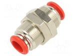 Push-in fitting | bulkhead,straight,inline splice | -0.99&divide;20bar