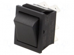 ROCKER | DPDT | ON-ON | 16A/250VAC | none | Body: black | rectangular