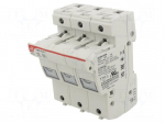 Fuse holder | 14x51mm | for DIN rail mounting | 50A | 690VAC | Poles: 3