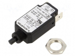 Circuit breaker | Urated: 240VAC | 48VDC | 2.5A | SPST | Poles: 1 | screw