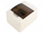 Enclosure: for modular components | IP40 | white | No.of mod: 4