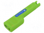 Stripping tool | Wire: coaxial | GREEN LINE