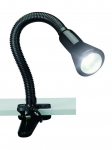 Trio Flexo table lamp clip E14 black gaismeklis 5028010-02 4017807051421
