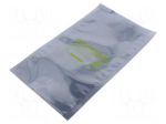 Protection bag | ESD | L: 254mm | W: 127mm | Thk: 75um | 100pcs | 1M&Omega;&divide;10G&Omega;