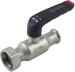 Inox ball valve with half union and gasket 18x&frac34;"